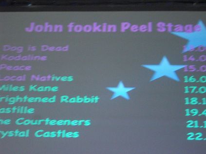 In the John Peel tent watch Dog is Dead